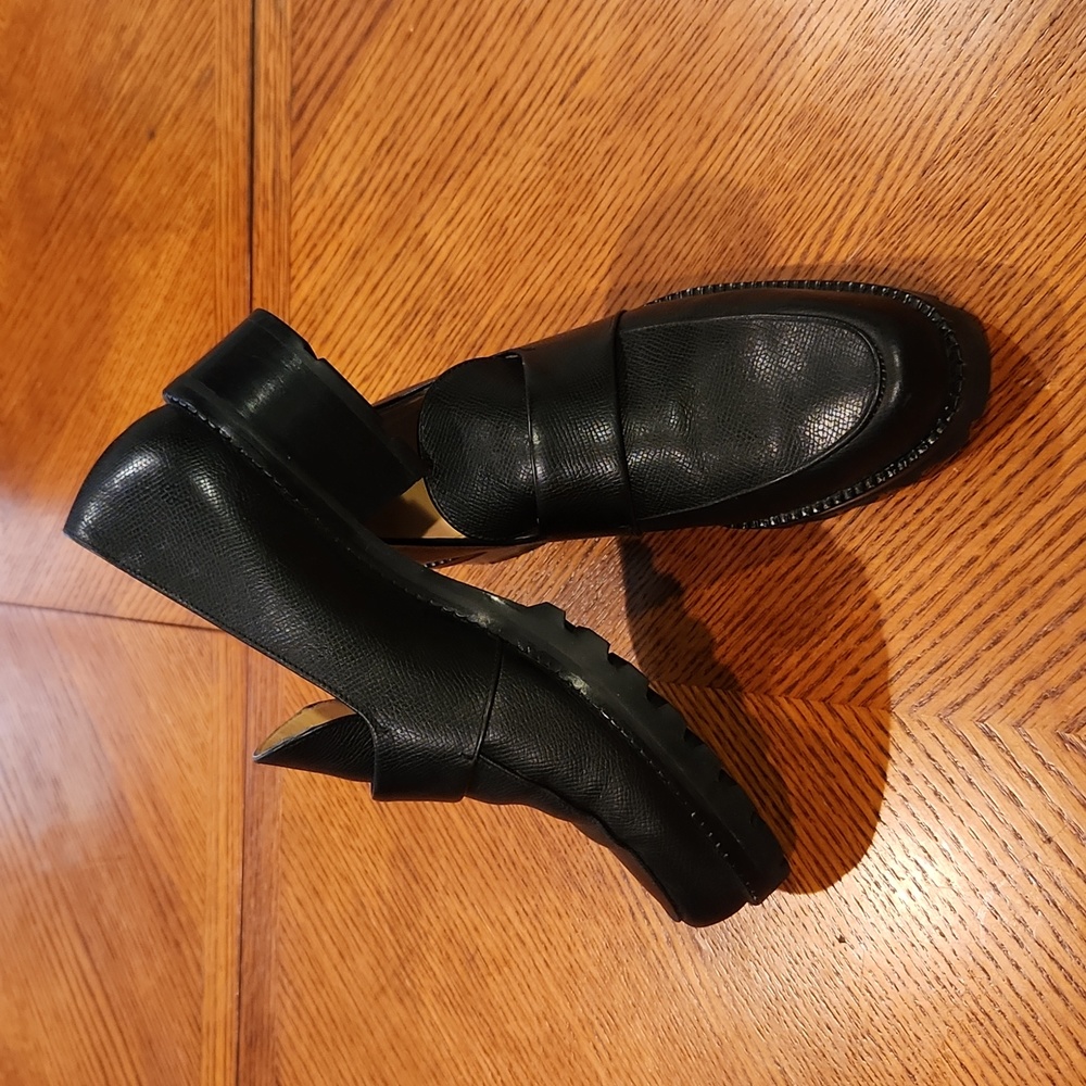 Vintage Walter Steiger Stacked Heel Loafers